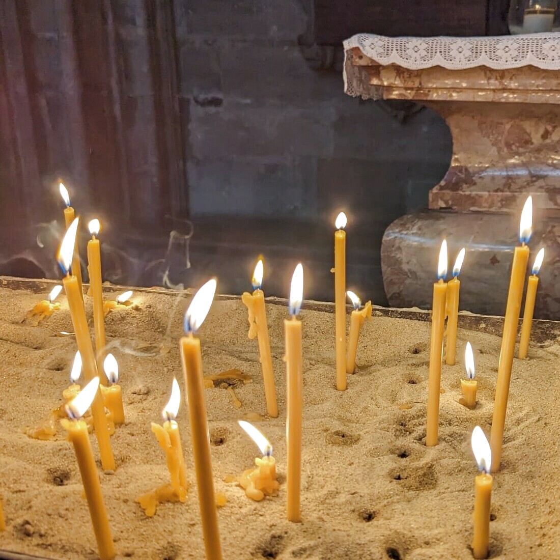 Candles in St. Stephen’s Cathedral